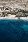 VEDUTA AEREA DELLA COSTA SOMALA E DI MOGADISCIO NEL 1993.