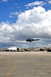 UN AÉROSPATIALE SA 316 ALOUETTE III ALL'AEROPORTO DI MOGADISCIO SOMALIA 1993.